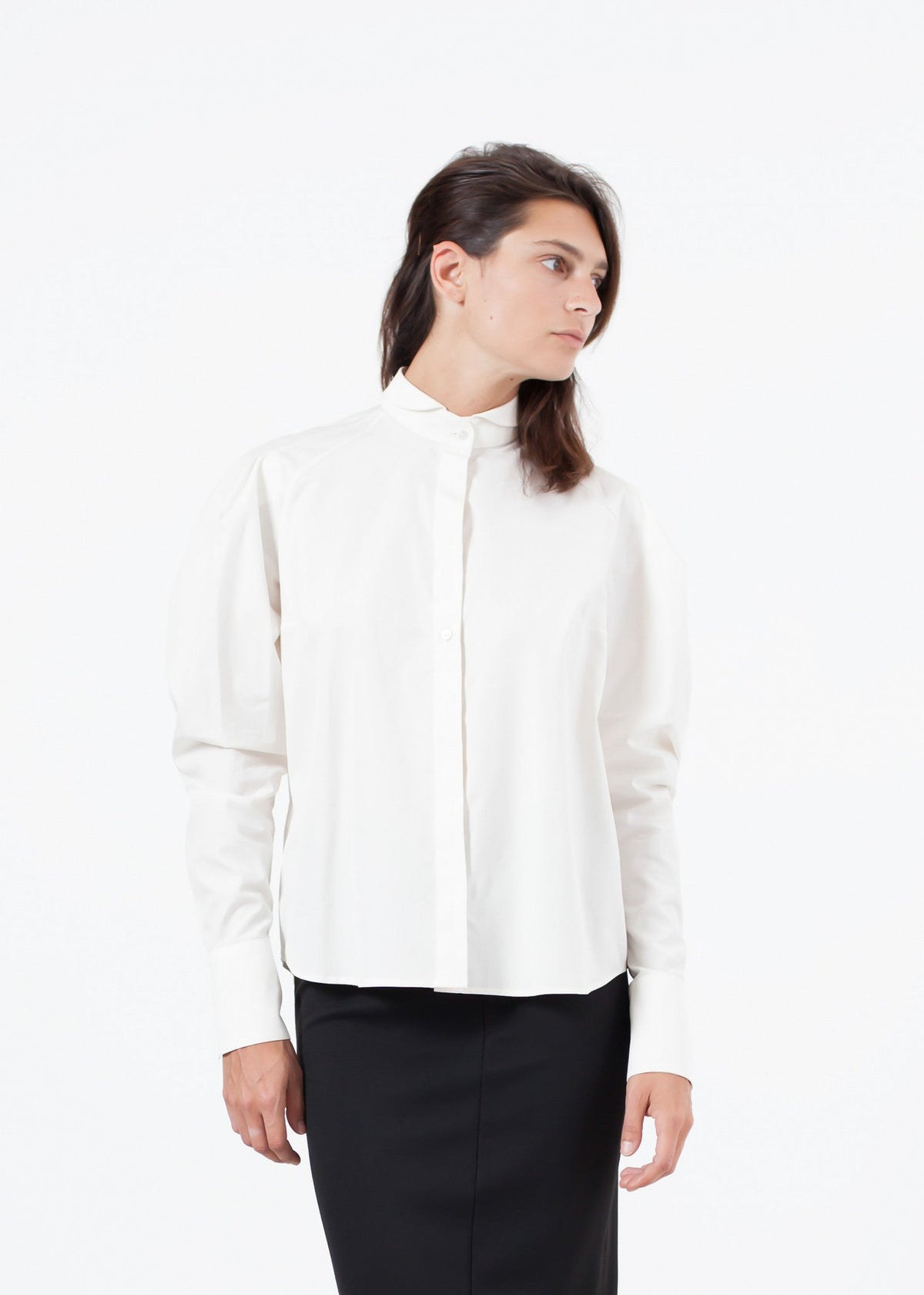 Off-White Contrast-Collar Blouse - sample outfit photograph