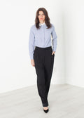 Black Contrast-Cuff Trousers - sample outfit photograph